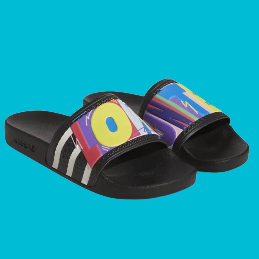 ADIDAS X Kris Andrew Pride Adilette Slide Sandals GX6389 Men's - LGBTQ